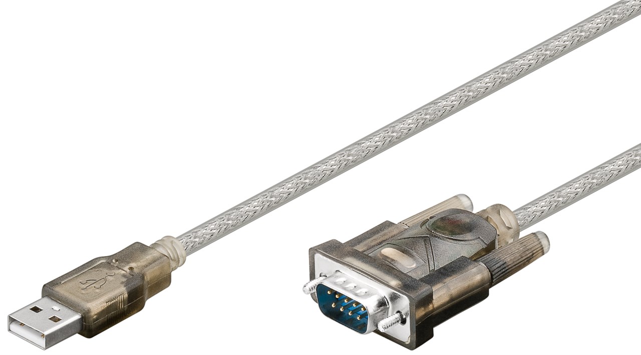 USB seriell RS232 Konverter, Transparent - Kabellänge 1.5 m - USB 2.0-Stecker (Typ A) > D-SUB/RS-232-Stecker (9-polig) USB seriell RS232 Konverter, Transparent - Kabellänge 1.5 m - USB 2.0-Stecker (Typ A) > D-SUB/RS-232-Stecker (9-polig)