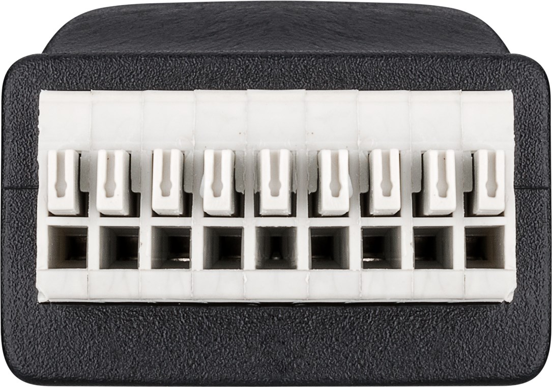 Terminal Block 8-pin > RJ45-Buchse (8P8C) - Push-down-Klemmbefestigung