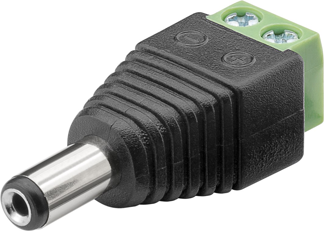 Terminal Block 2-pin > DC-Stecker (5,50 x 2,10 mm) Terminal Block 2-pin > DC-Stecker (5,50 x 2,10 mm) - Schraubbefestigung