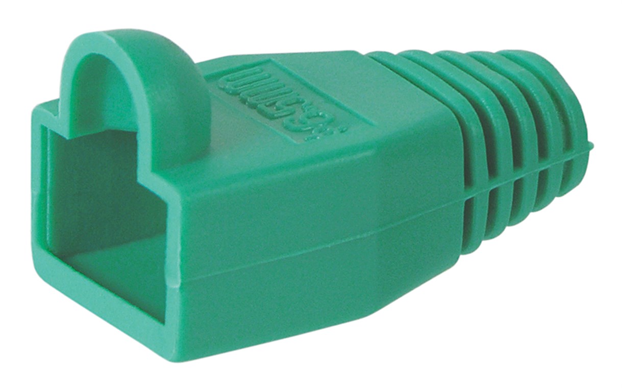 Tülle für RJ45 Stecker Tülle für RJ45 Stecker - Farbversion Grün - Kabeleinführung 6,40 mm