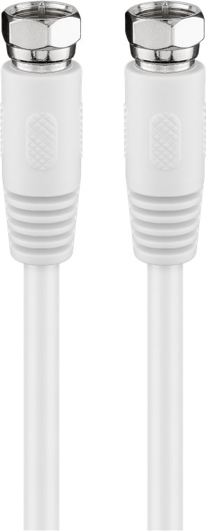 SAT Antennenkabel (80 dB), 2x geschirmt SAT Antennenkabel (80 dB), 2x geschirmt - Kabellänge 2.5 m - F-Stecker > F-Stecker (vollständig geschirmt)