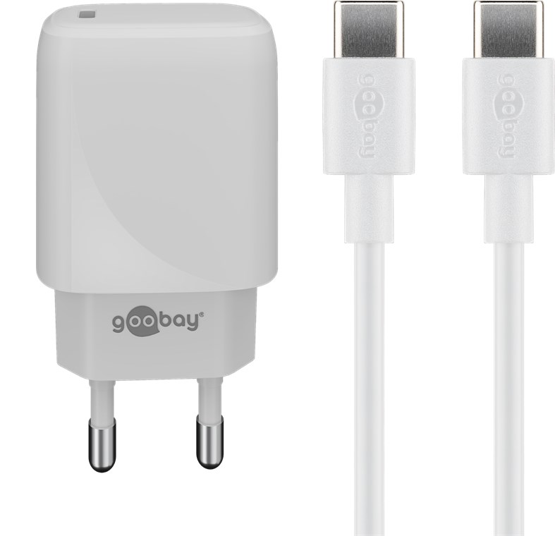 USB-C™ PD-Ladeset 20W USB-C™ PD-Ladeset 20W - USB-C™ Netzteil 20W inklusive USB-C™ Kabel 1m (weiß)