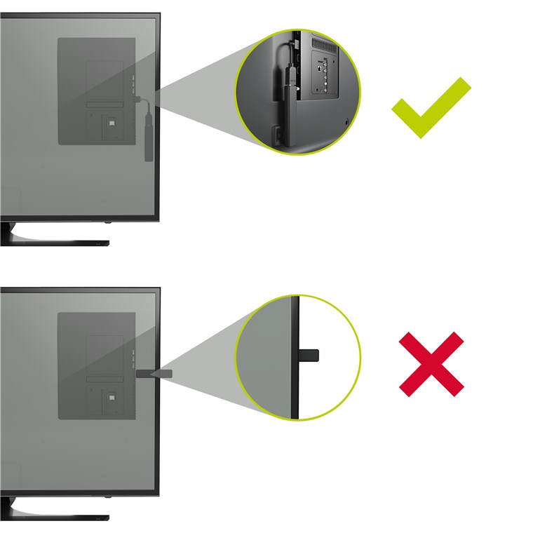HDMI™-Flexadapter - HDMI™-Stecker (Typ A) > HDMI™-Buchse (Typ A)