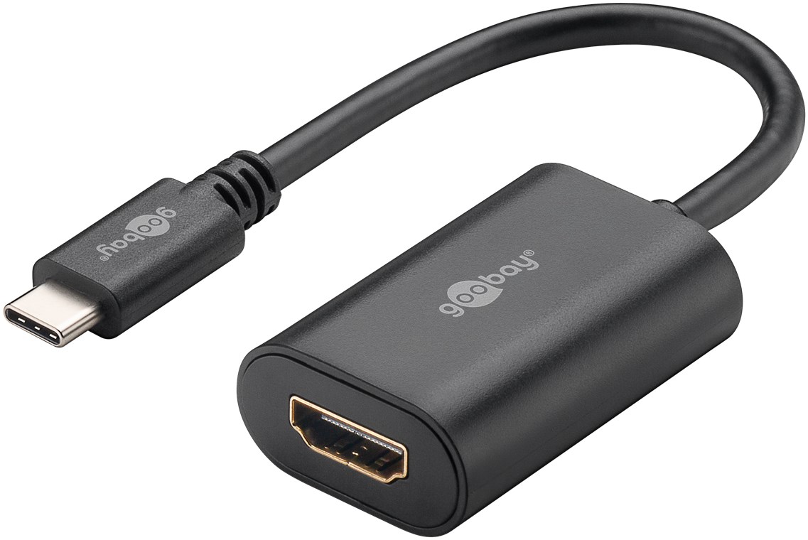 USB-C™ auf HDMI™ Adapter - Farbversion Schwarz - USB-C™-Stecker HDMI™-Buchse USB-C™ auf HDMI™ Adapter - Farbversion Schwarz - USB-C™-Stecker HDMI™-Buchse