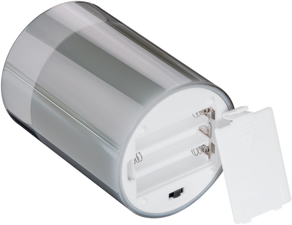 3er-Set LED-Echtwachs-Kerzen im Glas - wunderschöne und sichere Lichtlösung für viele Bereiche wie Haus und Loggia, Büros oder Schulen
