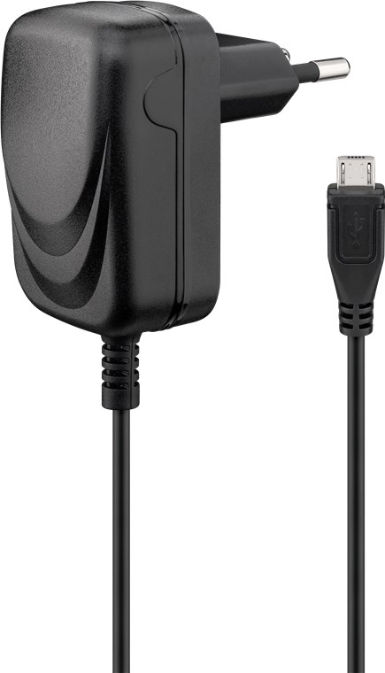 Micro USB-Ladegerät (5W) Micro USB-Ladegerät (5W) - Farbversion Schwarz - Netzteil für viele Kleingeräte mit Mirco-USB Anschluss wie z.B. Smartphones