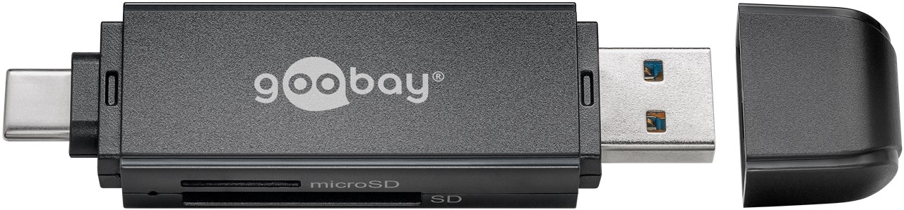 USB 3.0 - USB-C™ 2-in-1 Kartenlesegerät USB 3.0 - USB-C™ 2-in-1 Kartenlesegerät - zum Lesen von Micro SD und SD Speicherkartenformaten