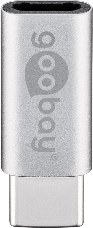 Adapter USB-C™ auf USB 2.0 Micro-B, silber Adapter USB-C™ auf USB 2.0 Micro-B, silber - USB-C™-Stecker > USB 2.0-Micro-Buchse (Typ B)