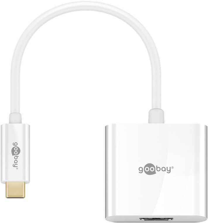 USB-C™-Adapter HDMI, weiß USB-C™-Adapter HDMI, weiß - Farbversion Weiß - USB-C™-Stecker > HDMI™-Buchse (Typ A)