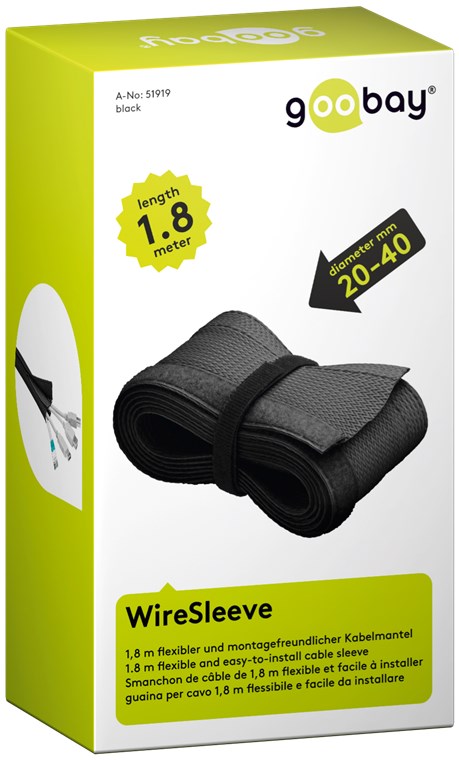 Kabelmantel - 1,8 m flexibler und montagefreundlicher Kabelmantel