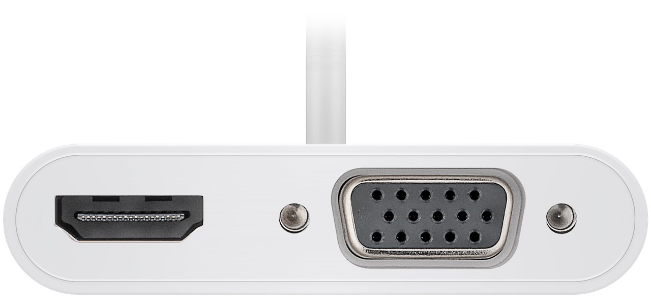 USB-C™ Multiport-Adapter HDMI™+VGA - Verbrauchseinheit 1 Stk. im Polybeutel - erweitert ein USB-C™-Gerät um einen HDMI™- und einen VGA-Anschluss