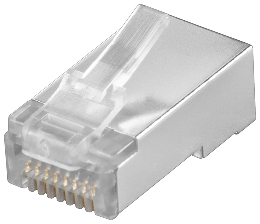 RJ45 Stecker, CAT 5e STP geschirmt RJ45 Stecker, CAT 5e STP geschirmt - für Rundkabel