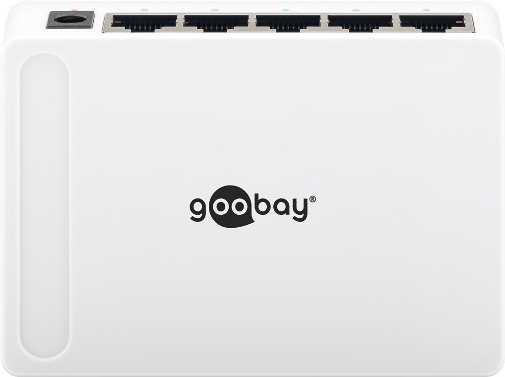 5 Port Gigabit Ethernet Netzwerk-Switch - 5x RJ45-Buchsen, Auto-Negotiation, 1000 Mbit/s