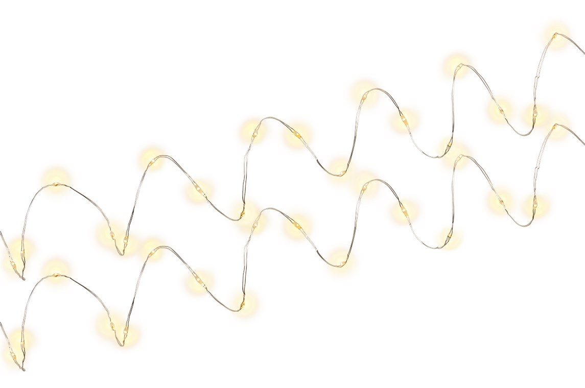 2x 20er LED-Silberdraht-Lichterkette, inkl. Timer 2x 20er LED-Silberdraht-Lichterkette, inkl. Timer - Stimmungsvolle Leuchtdekoration für den Innenbereich
