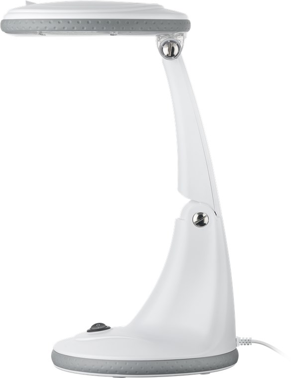 LED-Stand-Lupenleuchte, 5 W - 100 mm Glaslinse, 1,75-fache Vergrößerung, 3 Dioptrien, 450 lm