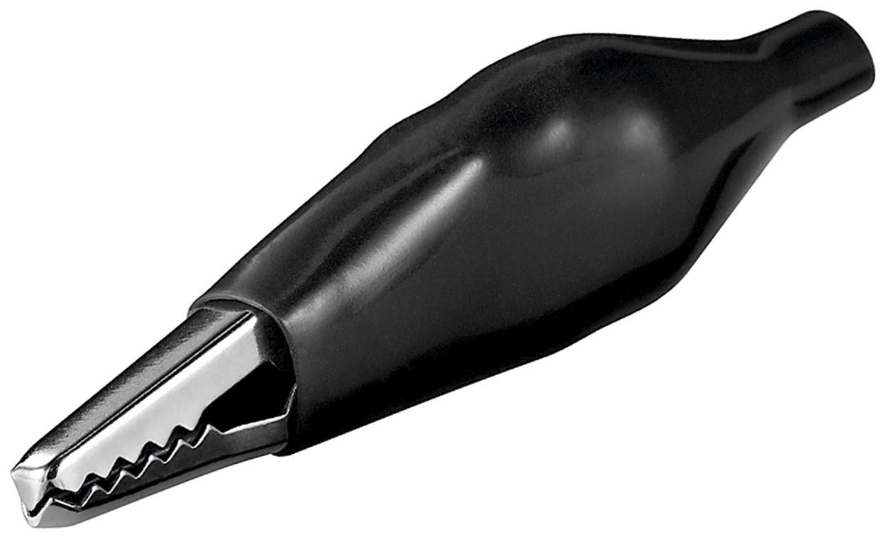 Krokodilklemme schwarz Krokodilklemme schwarz - Farbversion Schwarz - Länge 48 mm