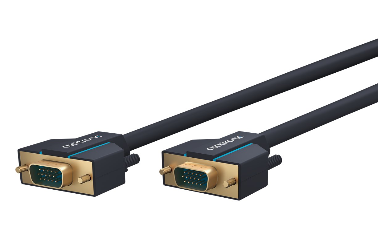 VGA-Kabel - Kabellänge 10 m - Premium-Kabel|1x VGA-Stecker 1x VGA-Stecker|10,0 m|SXGA @ 75 Hz