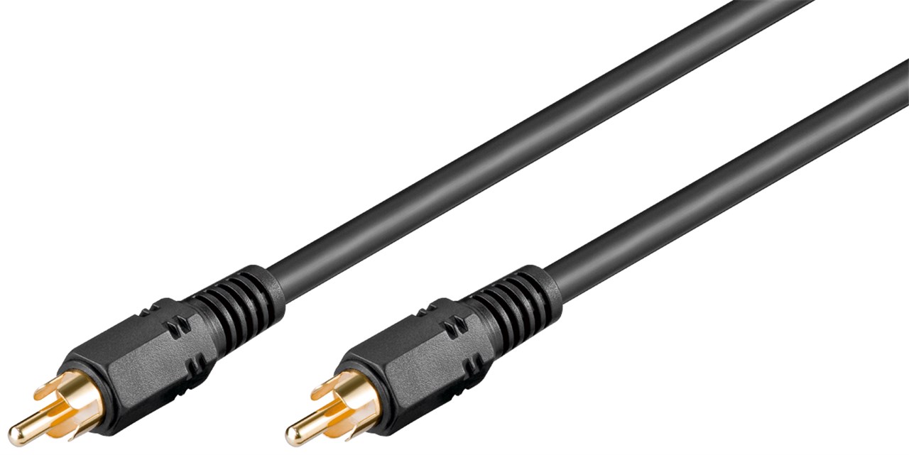 Koaxial Digital Audio Verbindungskabel, Cinch S/PDIF, zweifach geschirmt Koaxial Digital Audio Verbindungskabel, Cinch S/PDIF, zweifach geschirmt - Kabellänge 10 m - Cinch-Stecker > Cinch-Stecker