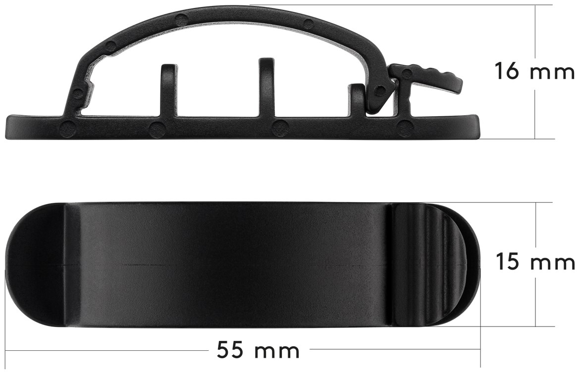 Kabelmanagement Clip 3-Slots, schwarz - 3er-Set zum Ordnen und Fixieren, ablösbar Kabelmanagement Clip 3-Slots, schwarz - 3er-Set zum Ordnen und Fixieren, ablösbar