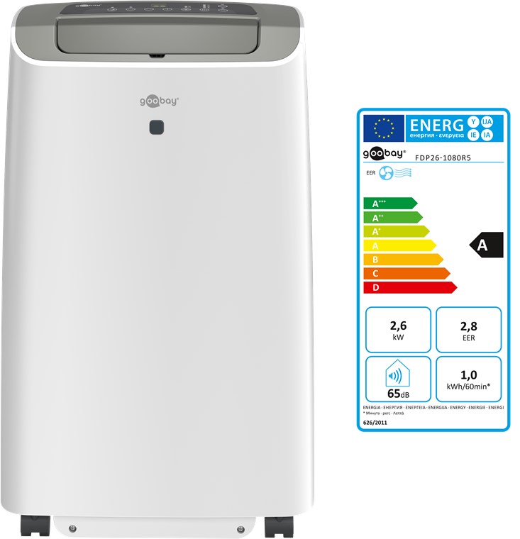 Lokales Klimagerät 9000 BTU/2600 W mit Fernbedienung und Timer - leistungsstarker Luftkühler für ein angenehmes Raumklima Lokales Klimagerät 9000 BTU/2600 W mit Fernbedienung und Timer - leistungsstarker Luftkühler für ein angenehmes Raumklima
