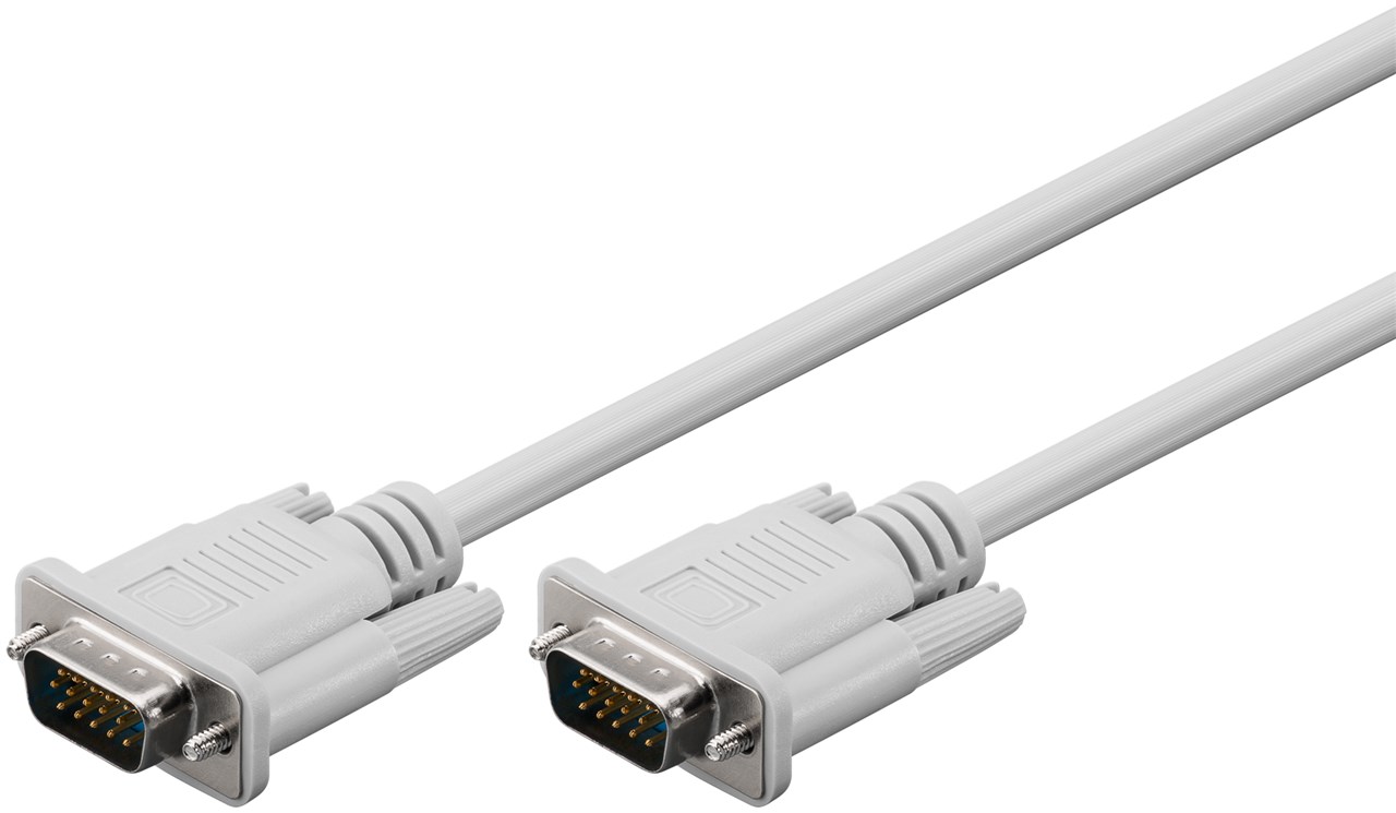 VGA Monitorkabel, vernickelt - Kabellänge 2 m - VGA-Stecker (15-polig) > VGA-Stecker (15-polig)