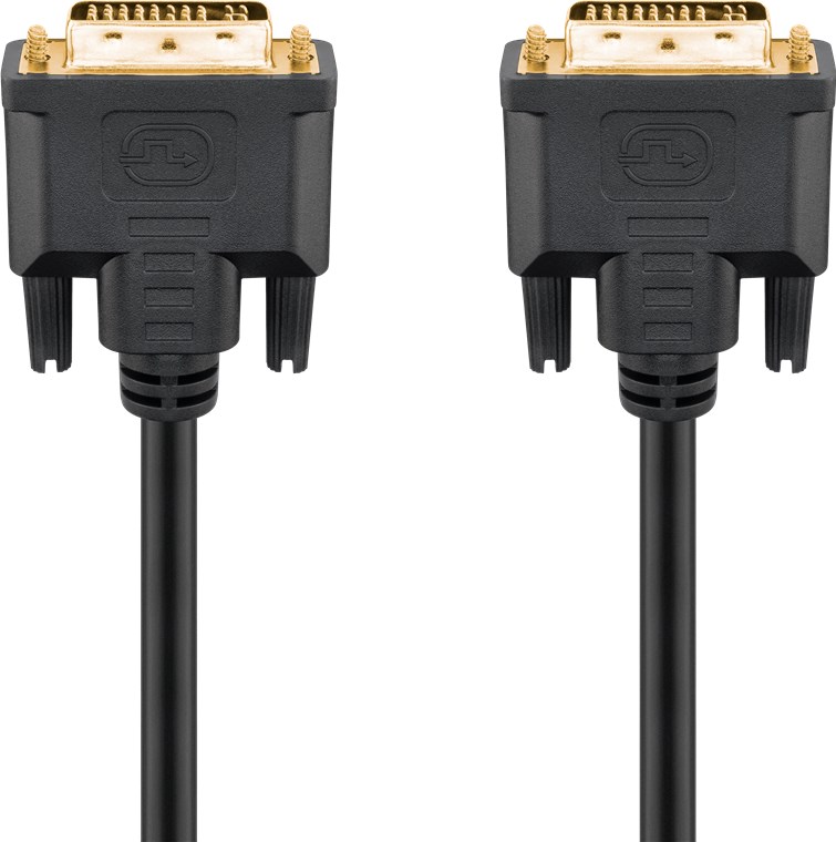 DVI-I Full HD Kabel Dual Link, vergoldet - Kabellänge 10 m - DVI-I-Stecker Dual-Link (24+5 pin) > DVI-I-Stecker Dual-Link (24+5 pin)