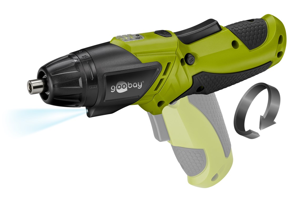 Mini Akkuschrauber 3,6 V mit LED-Leuchte - inkl. 3x 25 mm CRV Bitsatz, 1x Bitverlängerung, 2x Bohrer Mini Akkuschrauber 3,6 V mit LED-Leuchte - inkl. 3x 25 mm CRV Bitsatz, 1x Bitverlängerung, 2x Bohrer