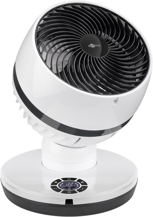 9 Zoll 3D-Bodenventilator mit Fernbedienung und Timer - horizontal und vertikal oszillierender Luftkühler mit Stromkabel