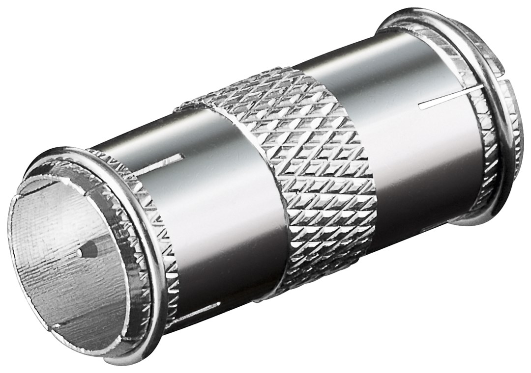 F-Verbinder: F-Stecker (Quick) > F-Stecker (Quick) - Anschluss, Gehäusematerial Kupfer - Kupfer
