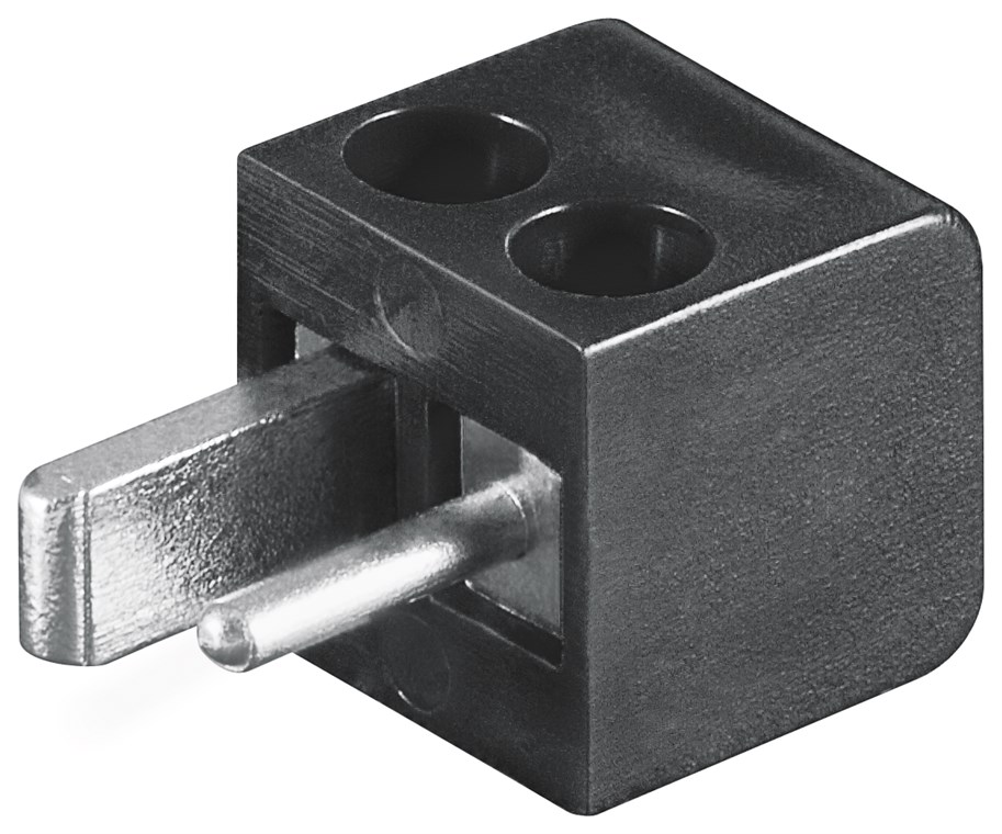 Lautsprecherstecker Lautsprecherstecker - Farbversion Schwarz - mit Schraubanschluss