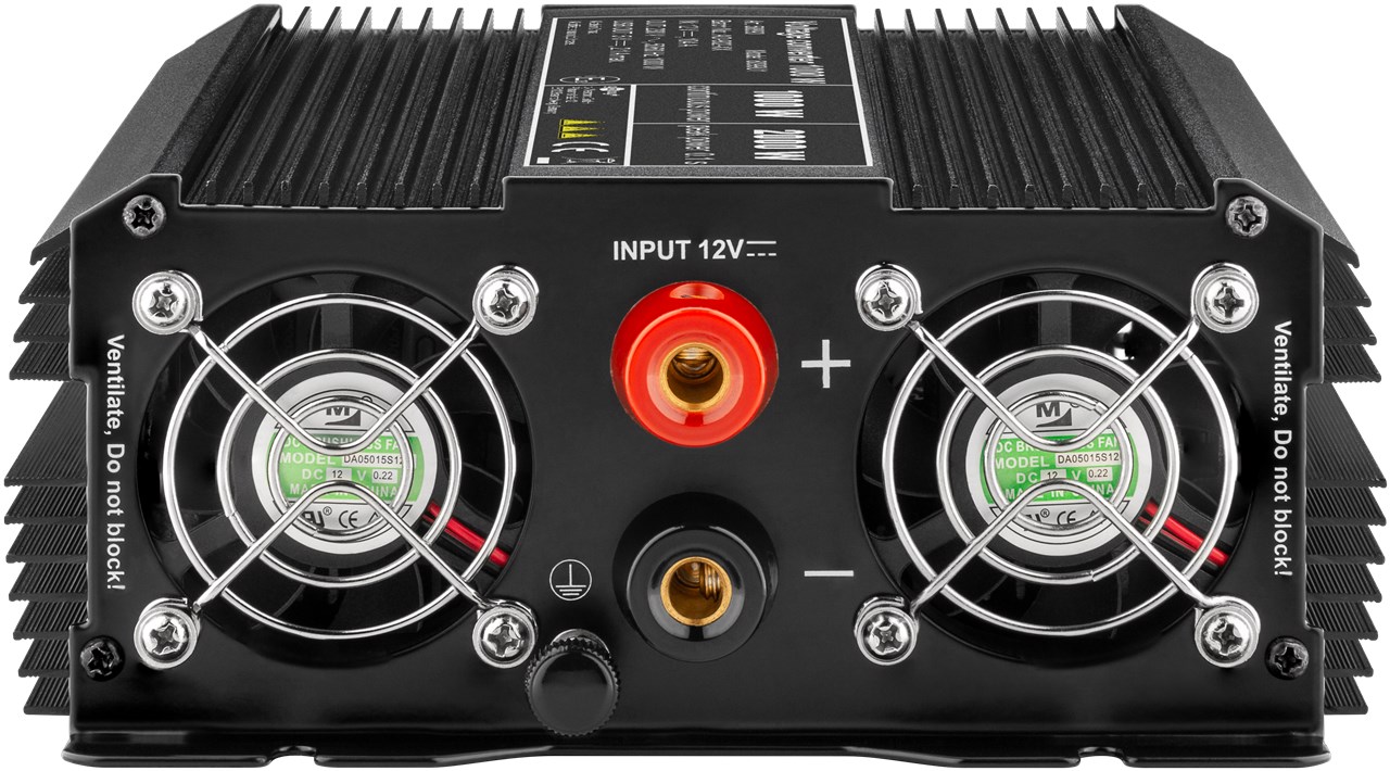 Spannungswandler 1000 W - wandelt 12 V DC in 230 V AC um