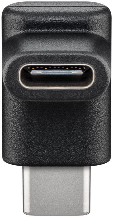 Adapter USB-C™ auf USB-C™ 90°, schwarz Adapter USB-C™ auf USB-C™ 90°, schwarz - USB-C™-Buchse > USB-C™-Stecker