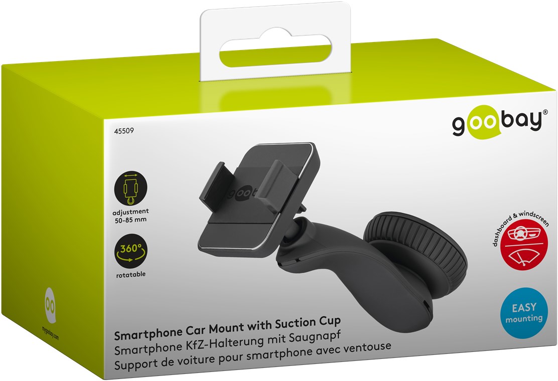 Saugnapf Smartphone KfZ-Halterung - zur einfachen und sicheren Befestigung im Fahrzeug Saugnapf Smartphone KfZ-Halterung - zur einfachen und sicheren Befestigung im Fahrzeug