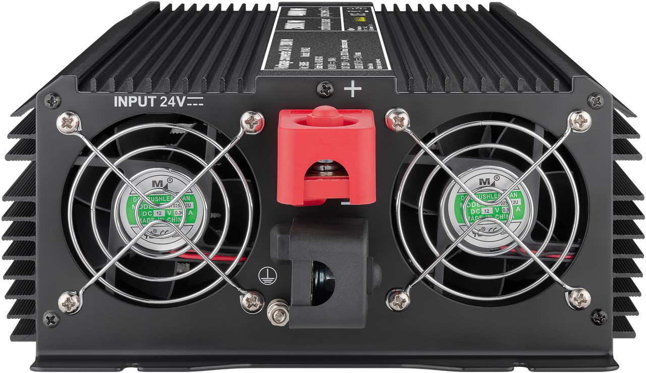 Spannungswandler 24V / 2000 W - wandelt 24 V DC in 230 V AC um Spannungswandler 24V / 2000 W - wandelt 24 V DC in 230 V AC um