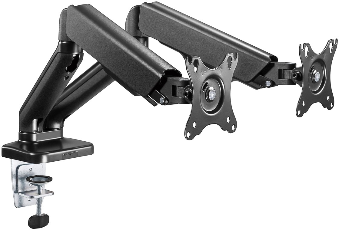 Doppel-Monitorhalterung mit Gasdruckfeder - für Monitore zwischen 17 und 32 Zoll (43-81 cm)