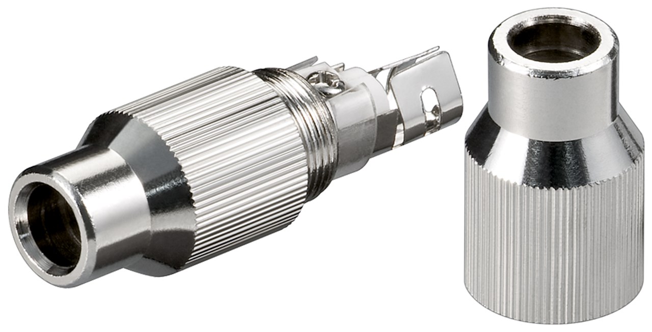 Koax-Kabelverbinder mit Schraubbefestigung Koax-Kabelverbinder mit Schraubbefestigung - Metall