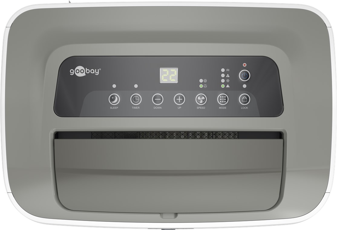 Lokales Klimagerät 9000 BTU/2600 W mit Fernbedienung und Timer - leistungsstarker Luftkühler für ein angenehmes Raumklima Lokales Klimagerät 9000 BTU/2600 W mit Fernbedienung und Timer - leistungsstarker Luftkühler für ein angenehmes Raumklima