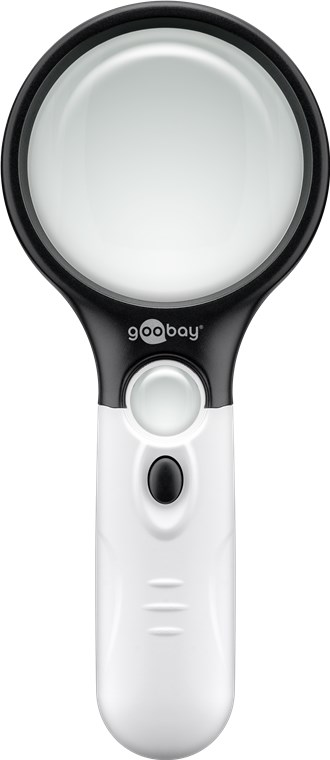 LED-Leselupe LED-Leselupe - batteriebetrieben mit 3x AAA-Batterien (nicht enthalten)