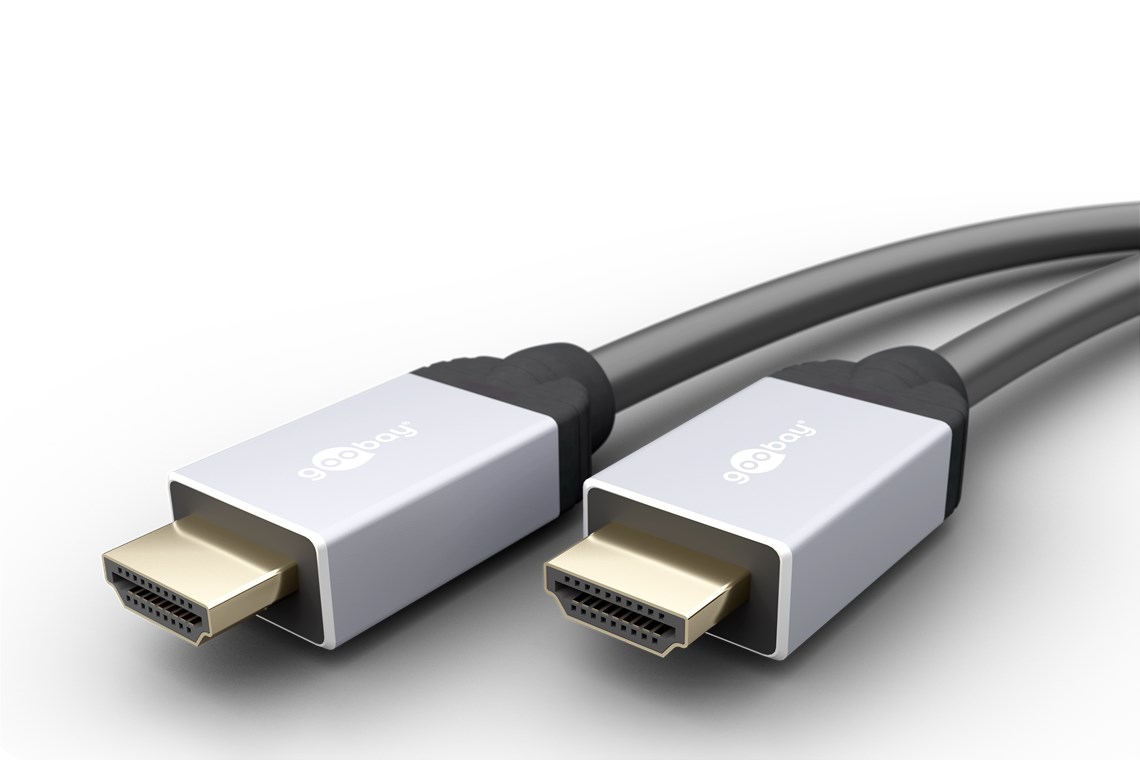 High-Speed-HDMI™-Kabel mit Ethernet (Goobay Series 2.0) - Kabellänge 1 m - HDMI™-Stecker (Typ A) > HDMI™-Stecker (Typ A)