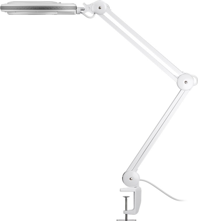 LED Klemm-Lupenleuchte - 127 mm Glaslinse, 1,75-fache Vergrößerung, 3 Dioptrien, 520 lm LED Klemm-Lupenleuchte - 127 mm Glaslinse, 1,75-fache Vergrößerung, 3 Dioptrien, 520 lm