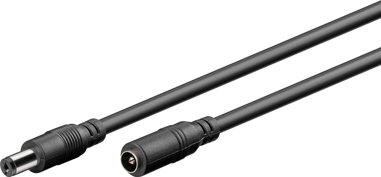 DC-Verlängerungskabel, 3m, Schwarz - Kabellänge 3 m - Artikel ist nur für den Hobby-/Bastlerbereich geeignet DC-Verlängerungskabel, 3m, Schwarz - Kabellänge 3 m - Artikel ist nur für den Hobby-/Bastlerbereich geeignet
