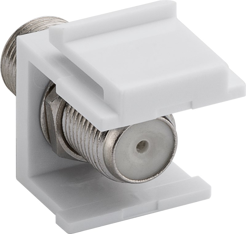 Keystone Modul SAT/Antenne - 16,2 mm Breite, F-Buchse > F-Buchse