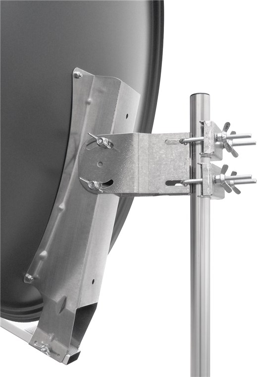 80 cm Alu-Satellitenspiegel - für Ein-/Mehrteilnehmer mit besonders stabilem Feedarm 80 cm Alu-Satellitenspiegel - für Ein-/Mehrteilnehmer mit besonders stabilem Feedarm