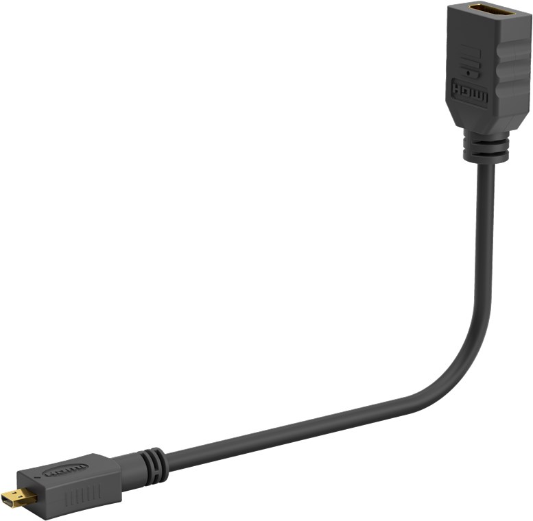 Micro HDMI™ / HDMI™-Adapter - HDMI™ Micro-Stecker (Typ D) > HDMI™-Buchse (Typ A)