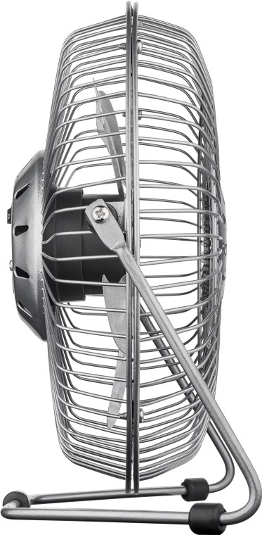 8 Zoll USB-Ventilator für den Schreibtisch - Farbversion Silber - Ø 22 cm