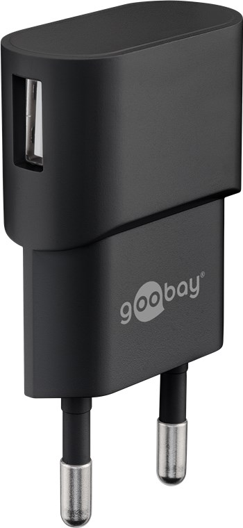Micro USB-Ladeset 1 A - Netzteil mit Micro USB Kabel 1m (Schwarz)