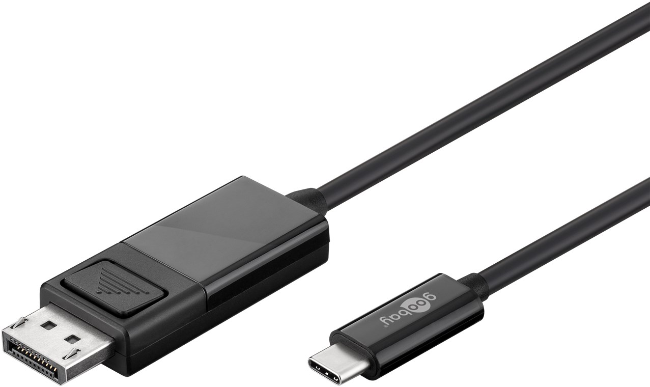 USB-C™- DisplayPort Adapterkabel 4k60Hz, 1,20 m, schwarz - Kabellänge 1.2 m - USB-C™-Stecker > DisplayPort-Stecker USB-C™- DisplayPort Adapterkabel 4k60Hz, 1,20 m, schwarz - Kabellänge 1.2 m - USB-C™-Stecker > DisplayPort-Stecker