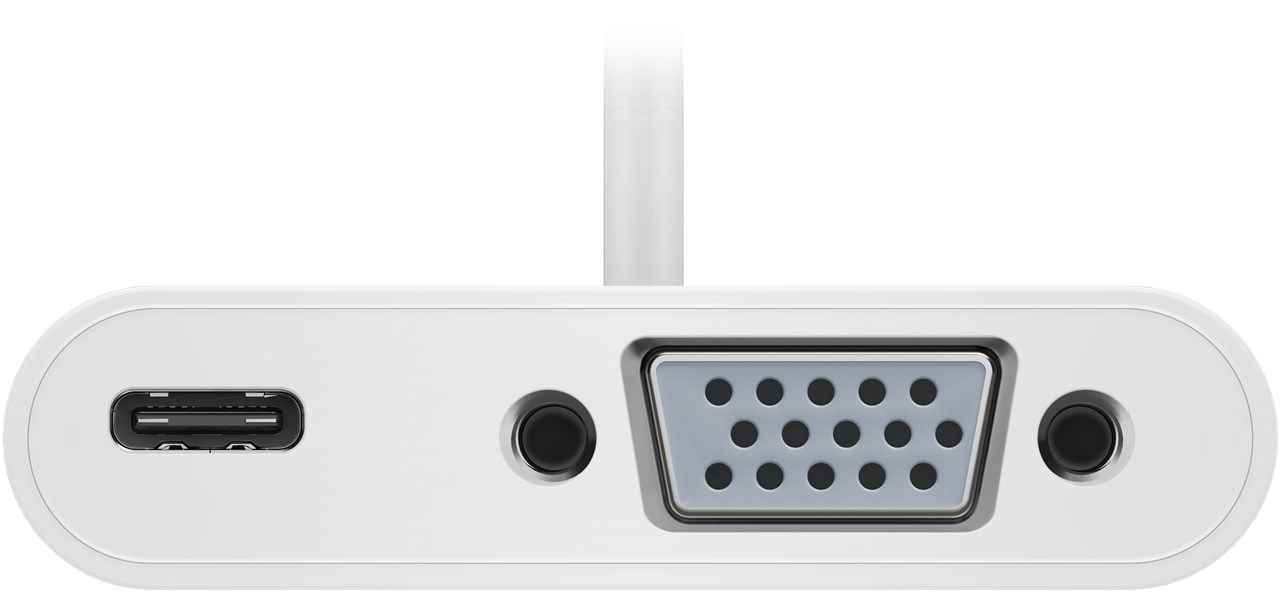 USB-C™-Adapter VGA, PD, weiß - erweitert ein USB-C™ Gerät um einen VGA-Anschluss