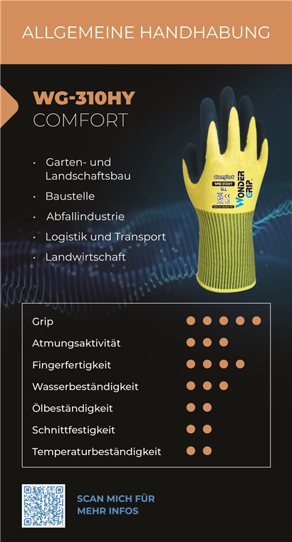 WG-310HY - Größe L/9 - Garten- und Landschaftsbau, Baustelle, Landwirtschaft, Abfallindustrie, Logistik & Transport