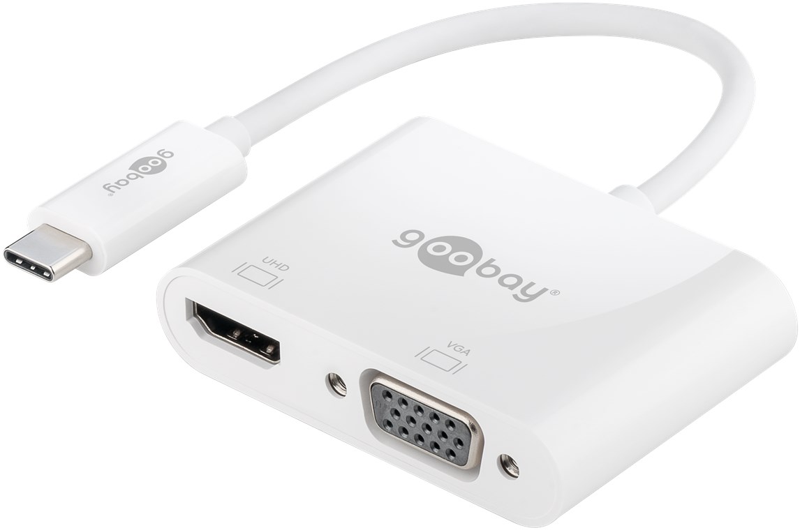 USB-C™ Multiport-Adapter HDMI™+VGA - Verbrauchseinheit 1 Stk. im Polybeutel - erweitert ein USB-C™-Gerät um einen HDMI™- und einen VGA-Anschluss USB-C™ Multiport-Adapter HDMI™+VGA - Verbrauchseinheit 1 Stk. im Polybeutel - erweitert ein USB-C™-Gerät um einen HDMI™- und einen VGA-Anschluss